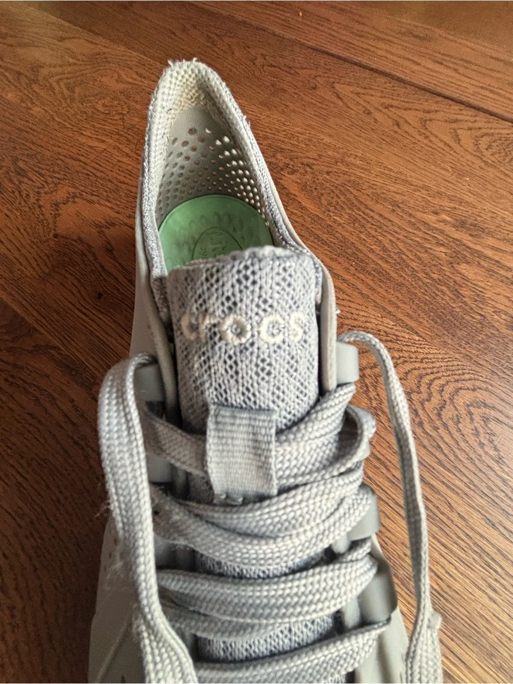 Women’s crocs  - Light Gray-light green